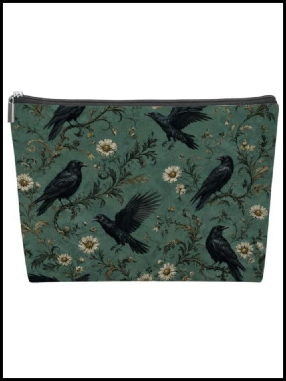 Linen Zippered Storage Bag for American Mahjong Tiles | Portable Game Accessory